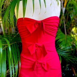 Red Bcbg mini dress